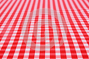 Classic red table cloth