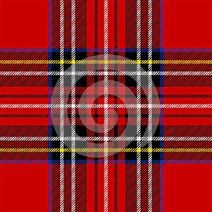 Classic red tartan photo