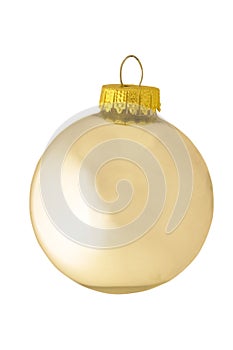 Classic reflective silver christmas ornament