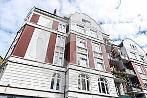 Classic residential buildings in Neustadt, Hamburg, Germany