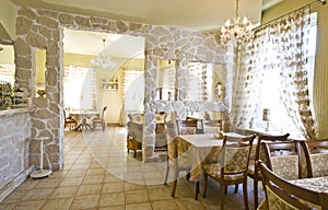 Classic restaurant interior