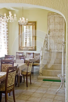Classic restaurant interior