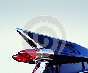 Classic retro 50's chrome car tail fin