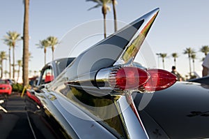 Classic retro 50's chrome car tail fin