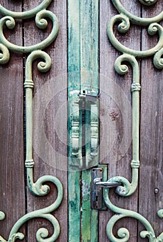 Classic retro alloy door handle