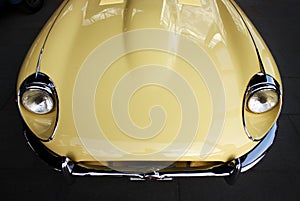 Classic retro car hood