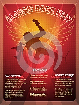 Classic Rock Fest poster design