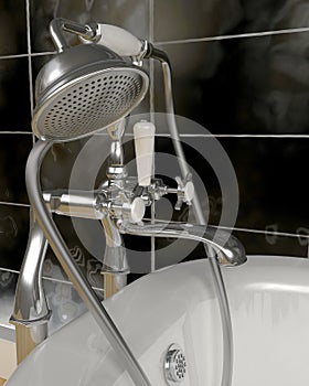 Classic roll top bath