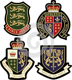 Classic royal emblem badge photo