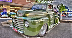 Classic 1950s U.S Army Ford pickup truck