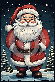 classic santa claus, the santa claus standing christmas background