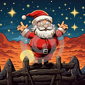 classic santa claus, the santa claus standing christmas background