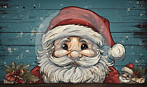 classic santa claus, the santa claus standing christmas background