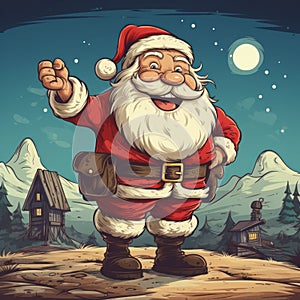 classic santa claus, the santa claus standing christmas background