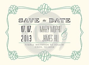 Classic Save the Date