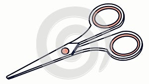 Classic Scissors Tool Icon, Craft and Cutting Utility, vector design Generative AI