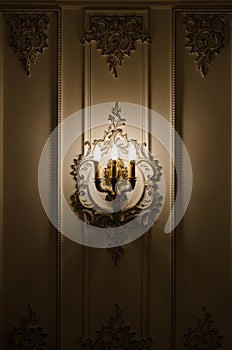 Classic sconce closeup