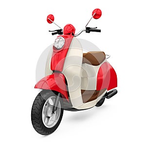 Classic Scooter Isolated