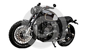 Classic scrambler motorcycle