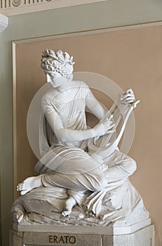Classic sculpture of muse Erato