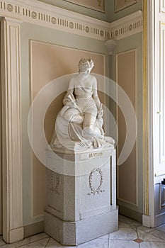 Classic sculpture of muse