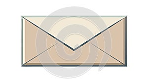 Classic Sealed Envelope Icon Vector Illustration, vector design Generative AI