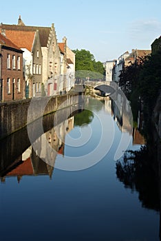 Classic sights of Bruges (Belgium)