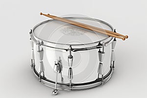 Classic Snare Drum with Drumsticks