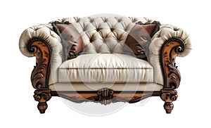 Classic sofa isolated