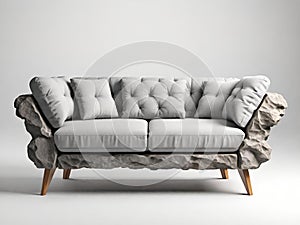 classic sofa isolated on white background