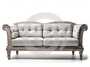classic sofa isolated on white background