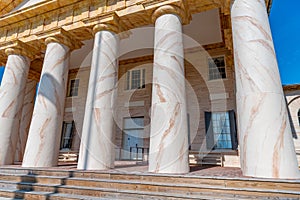 Classic southern architecture detail pillars