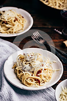 Classic spaghetti carbonara