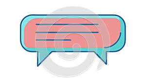 Classic Speech Bubble Icon, Communication and Chat, vector design Generative AI
