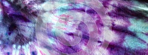 Classic Spiral of Pink, Purple, Blue, and Black Tie Dye on Shirt