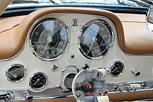 Classic sports car dials