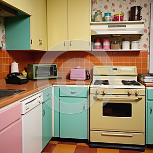 Classic 80sstyle middleclass kitchen decor