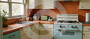 Classic 80sstyle middleclass kitchen decor