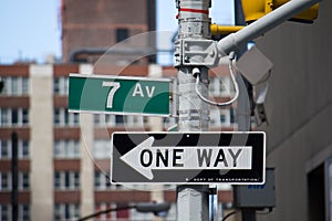 Classic Street Signs in New York City