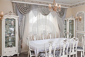 Classic style dining room interior