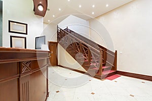Classic styled hotel interior - reception area