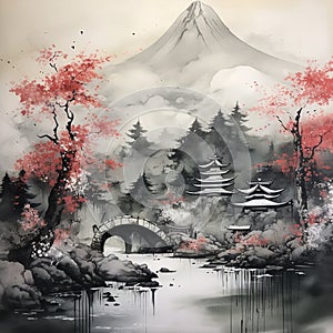 Classic Sumi-e Painting