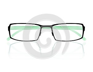 Classic sunglasses isolated on white background