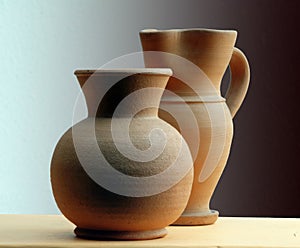 Classic terracotta vase