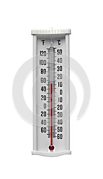 Classic thermometer isolated