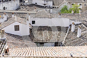 Classic tile roof, Chinchon, Spanish municipality famous for its