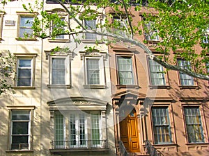 Classic townhouses on the upper east side, New York City