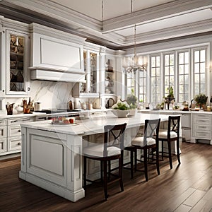 classic traditional a timeless kitchen with elegant cabinetry photo