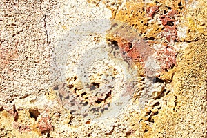 Classic travertine texture.