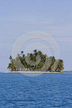 Classic tropical island, san blas, panama photo